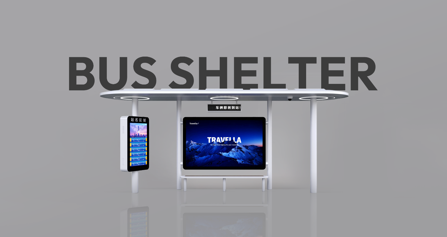 Intelligent Bus Stop with Solar Panels-ZEMSO-HCT-0084