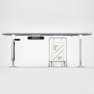 Stainless Steel Bus Stop Shelter-HCT-0102