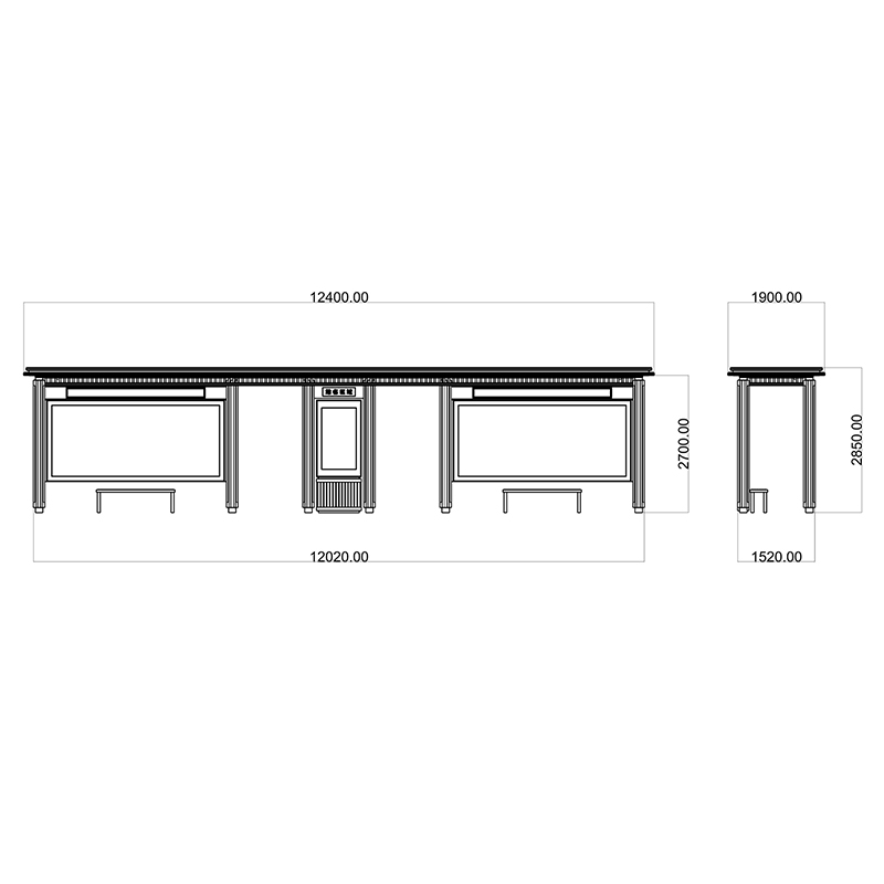 Outdoor Stainless Steel Bus Shelter-HCT-0104