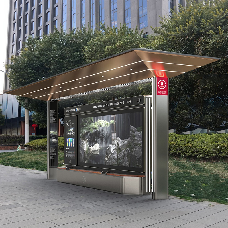 Outdoor Metal Bus Shop For Sale-HCT-0129