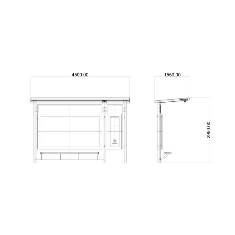 Bus Stop Shelter Design-HCT-0071