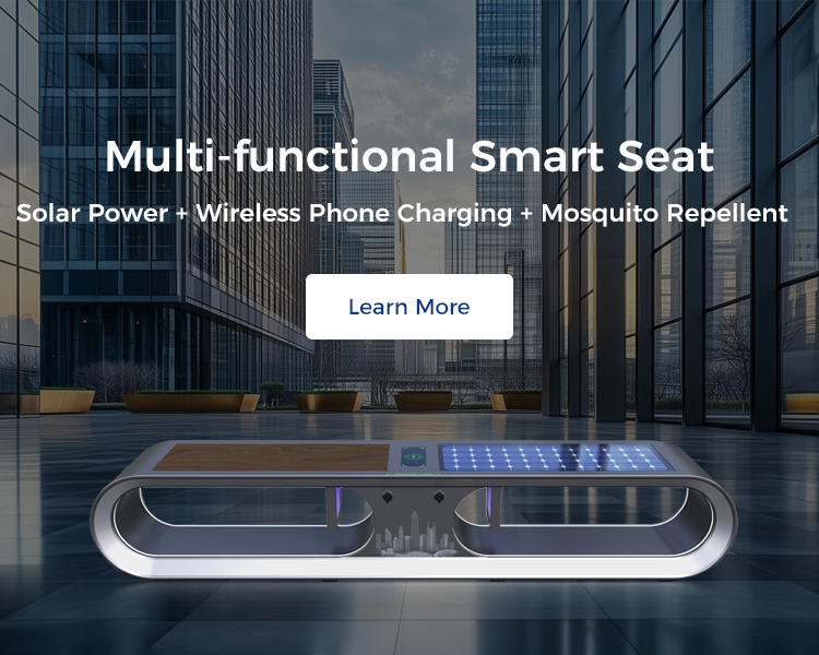 Solar Power Wireless Phone charging Multi-functionalSmart Seat
