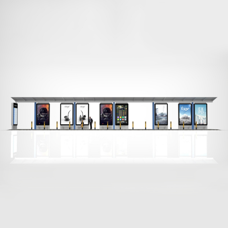 Outdoor City Furniture Smart Bus Stop Shelter-ZEMSO-HCT-0025