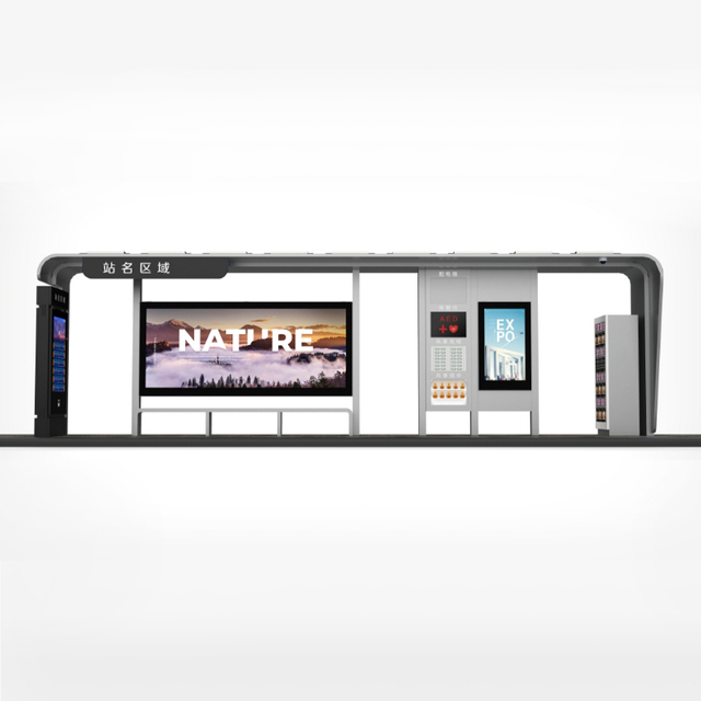 Outdoor Smart Solar Bus Stop Station-ZEMSO-HCT-0011