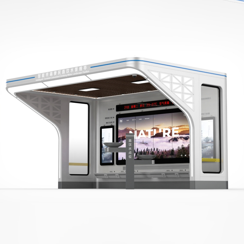 Outdoor Intelligent Solar Bus Kiosk-ZEMSO-HCT-0032