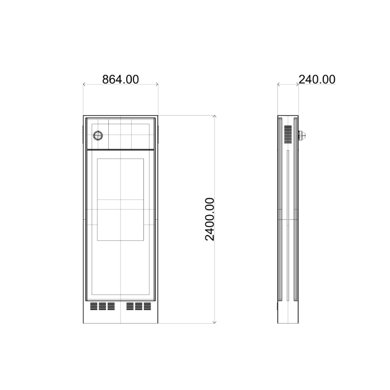 LCD Intelligent Bus Stop Digital Signage ZEMSO-DZZP-005