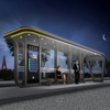 Smart Bus Stop Shelter with Bench-ZEMSO-HCT-0079