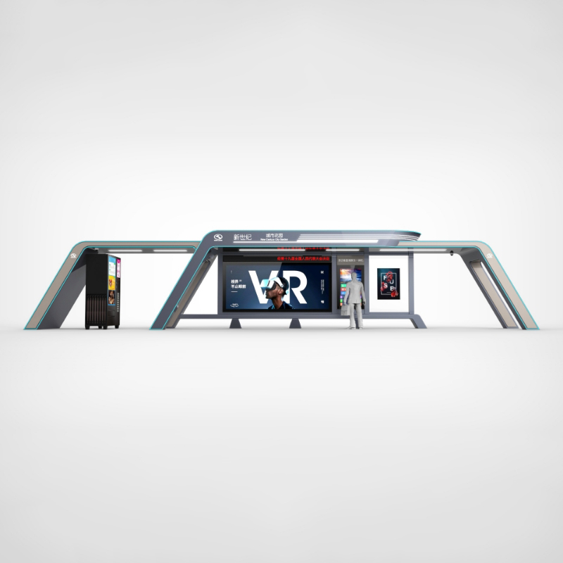 Outdoor Furniture Metal Bus Shelter-ZEMSO-HCT-0098