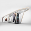 Metal Bus Stop Shelter Design-ZEMSO-HCT-0097