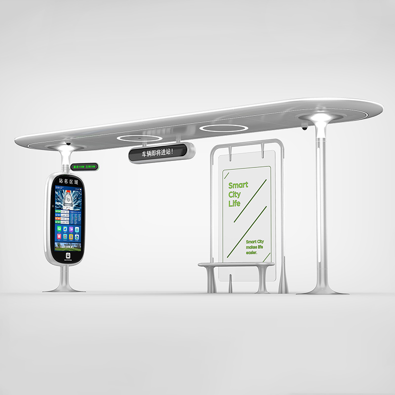 Stainless Steel Bus Stop Shelter-HCT-0102