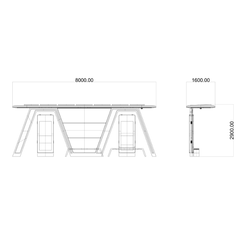 Modern Bus Shelter-HCT-0066