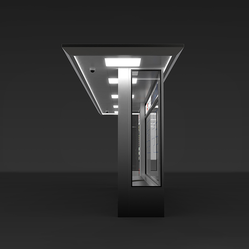 Classic Galvanized Steel Bus Shelter-HCT-0101