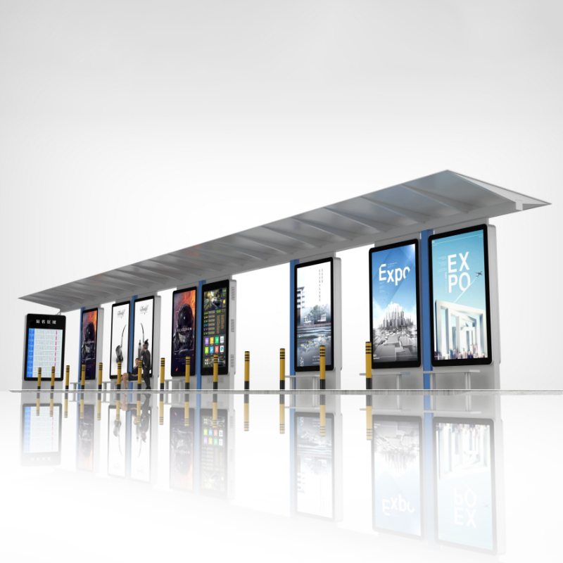 Outdoor City Furniture Smart Bus Stop Shelter-ZEMSO-HCT-0025