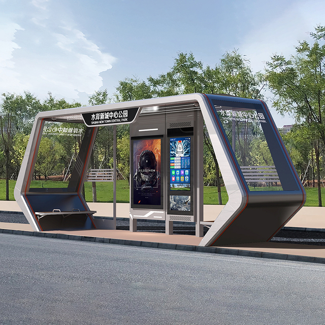 Metal Bus Stop Shelter-HCT-0135