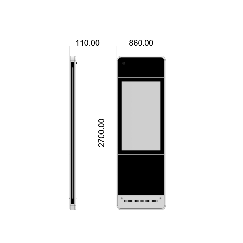 Ultrathin Bus Stop Signage ZEMSO-DZZP-0001