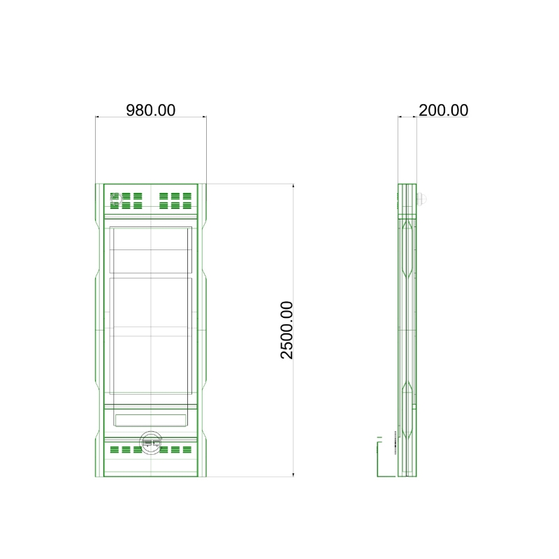 Outdoor Mutifunction Bus Stop Digital Signage ZEMSO-DZZP-0017