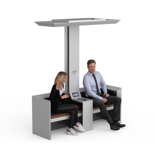 Modern Design Waiting Bus Solar Bench ZEMSO-ZY-0014