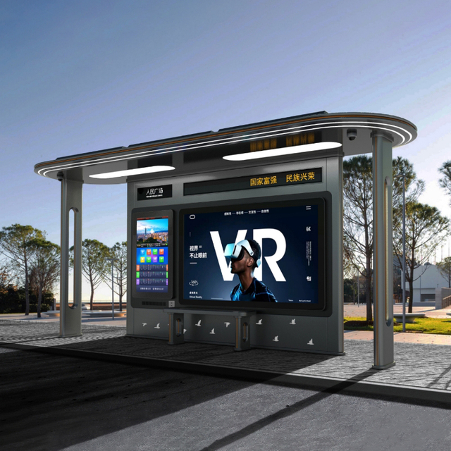 Metal Bus Stop Shelter-ZEMSO-HCT-0093