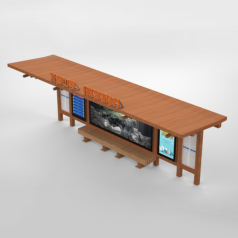 Modern Solar Bus Stop Shelter-HCT-0107
