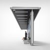 Outdoor Urban Furniture Stainless Steel Bus Shelter-ZEMSO-HCT-0005