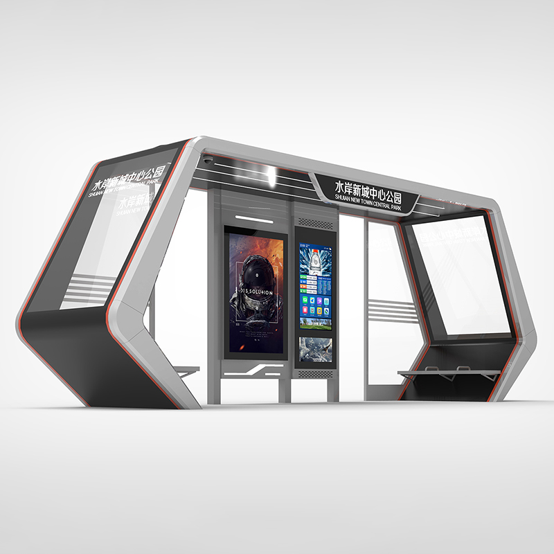 Metal Bus Stop Shelter-HCT-0135