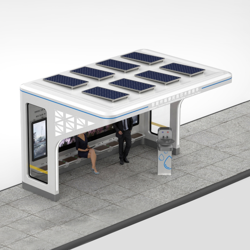 Outdoor Intelligent Solar Bus Kiosk-ZEMSO-HCT-0032