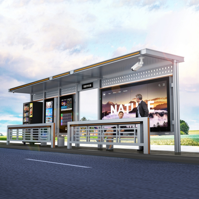 Outdoor Smart Solar Bus Kiosk-ZEMSO-HCT-0027