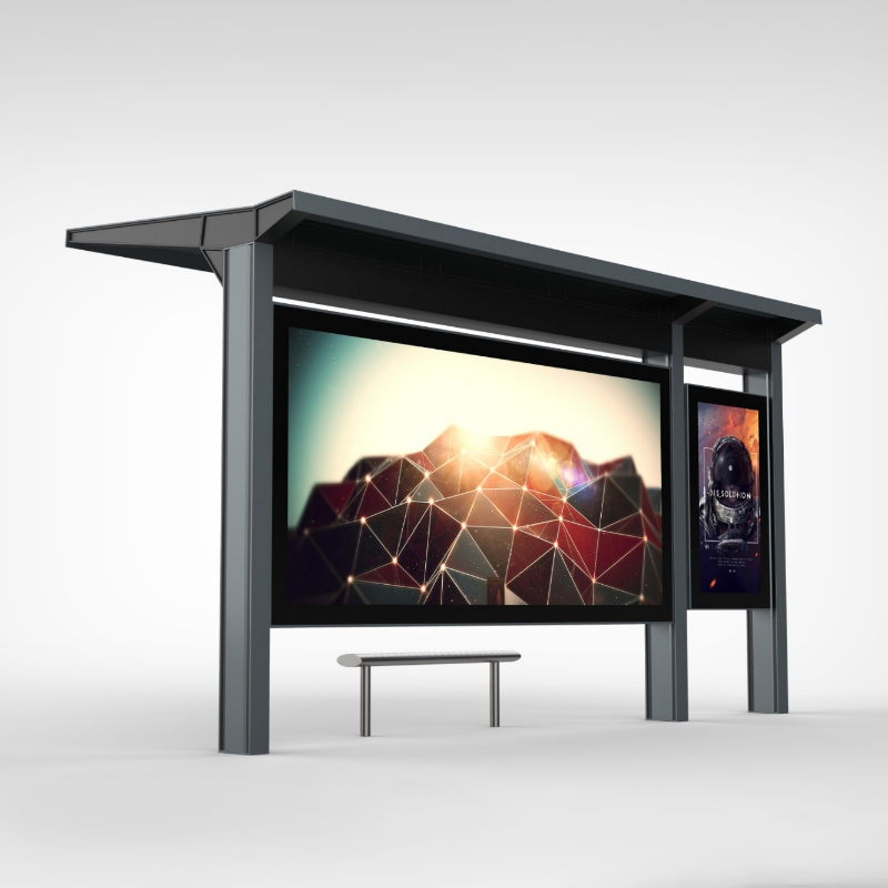Outdoor Furniture Metal Bus Shelter-ZEMSO-HCT-0091