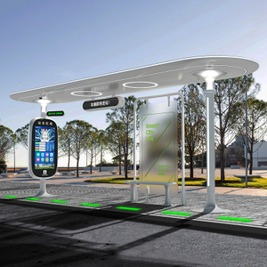 Stainless Steel Bus Stop Shelter-HCT-0102