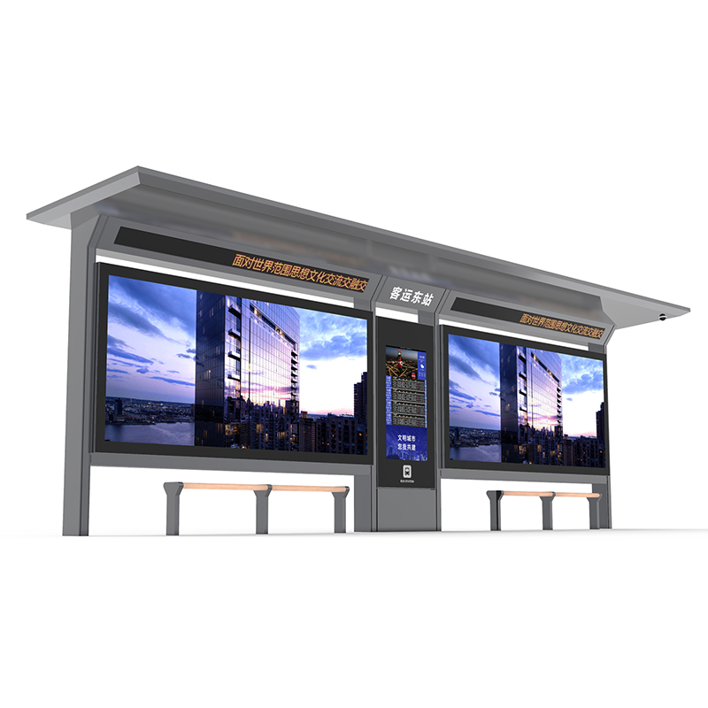Metal Bus Stop Shelter-HCT-0132