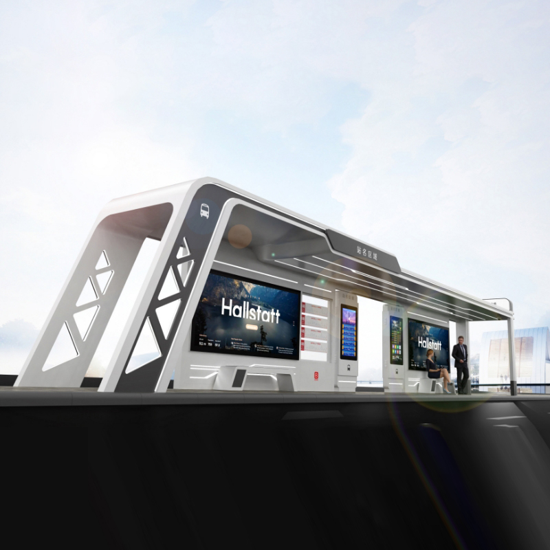 Outdoor City Furniture Smart Bus Stop-ZEMSO-HCT-0019