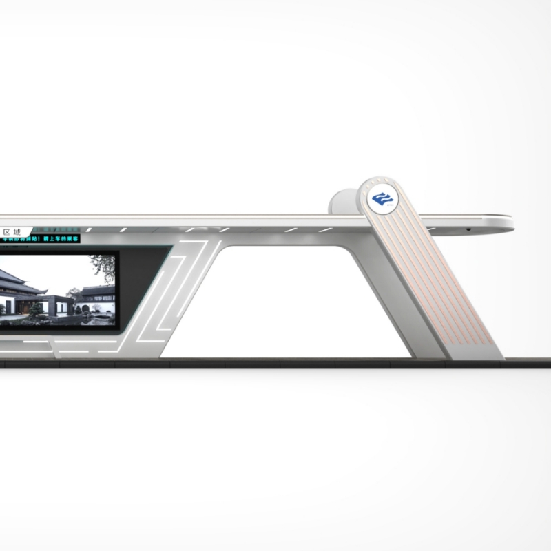 Outdoor Urban Furniture Smart Bus Stop Shelter-ZEMSO-HCT-0026