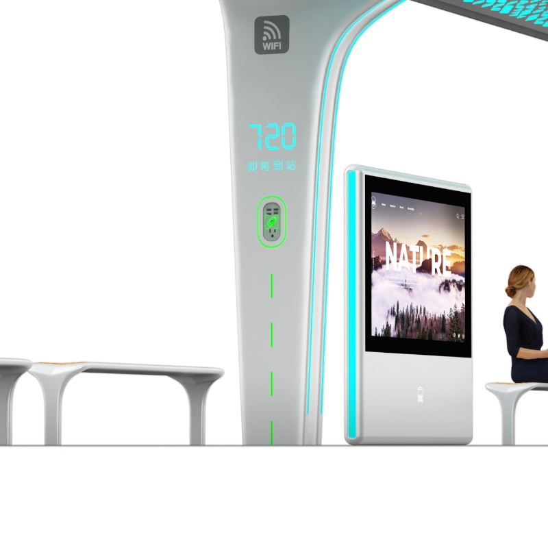 Modern Smart Bus Stop-ZEMSO-HCT-0046