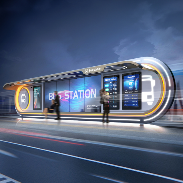 AI-Powered Smart Multifunctional Bus Shelter ZEMSO-HCT-0001
