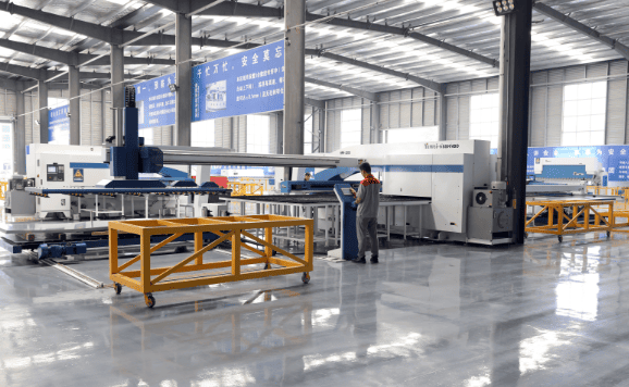 automatic advertising bus shelter production line