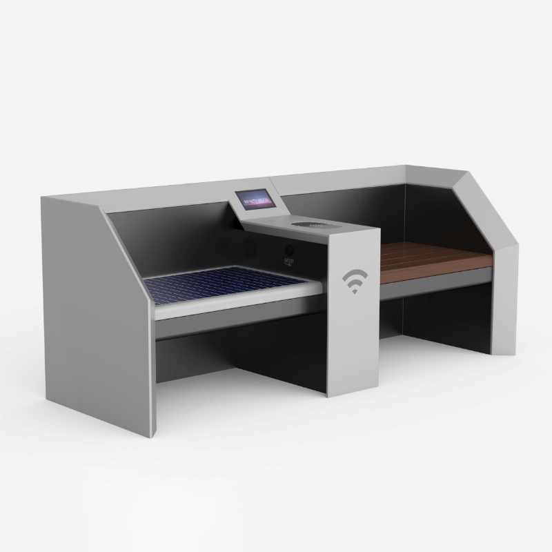 Eco-Friendly Solar Bench for Parks and Public Spaces ZEMSO-ZY-0004