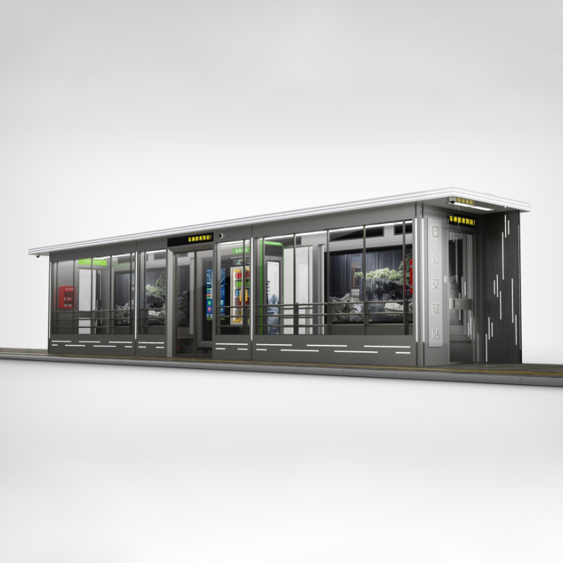Outdoor Furniture Metal Bus Shelter-ZEMSO-HCT-0091