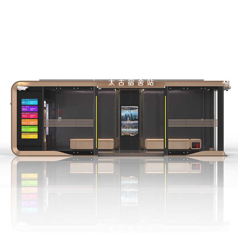 Galvanized Steel Closed AC Bus Shelter-HCT-0126
