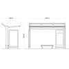  Metal Bus Stop Shelter-HCT-0128
