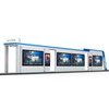 Outdoor Smart Metal Bus Stop Shelter-ZEMSO-HCT-0039