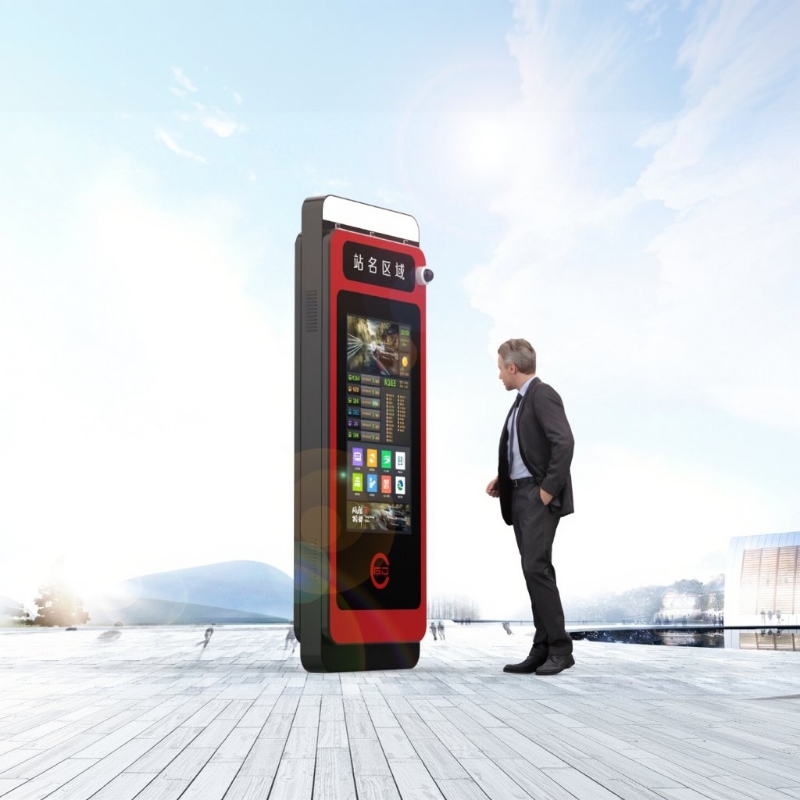 Outdoor Smart Bus Stop Advertising Digital Signage ZEMSO-DZZP-0019