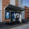 Outdoor Furniture Metal Bus Shelter-ZEMSO-HCT-0091