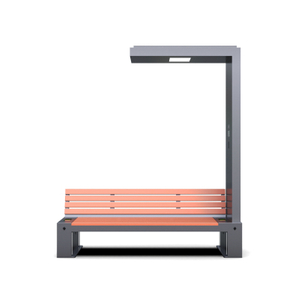  Durable Solar-Powered Bench with Energy Storage ZEMSO-ZY-0008