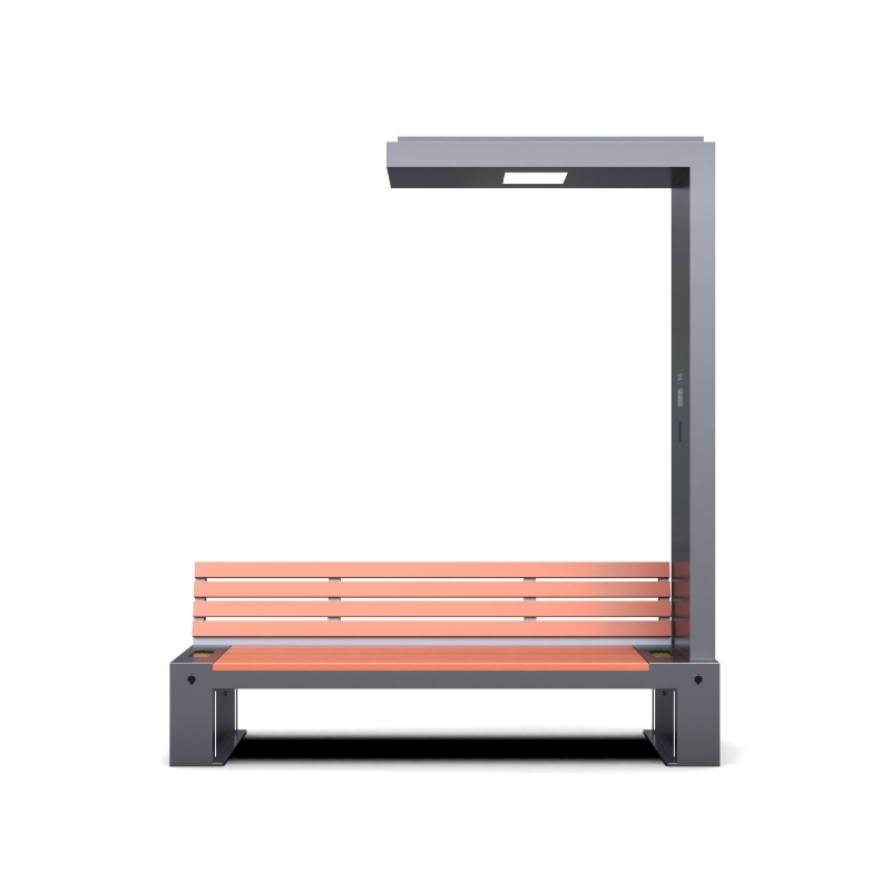  Durable Solar-Powered Bench with Energy Storage ZEMSO-ZY-0008
