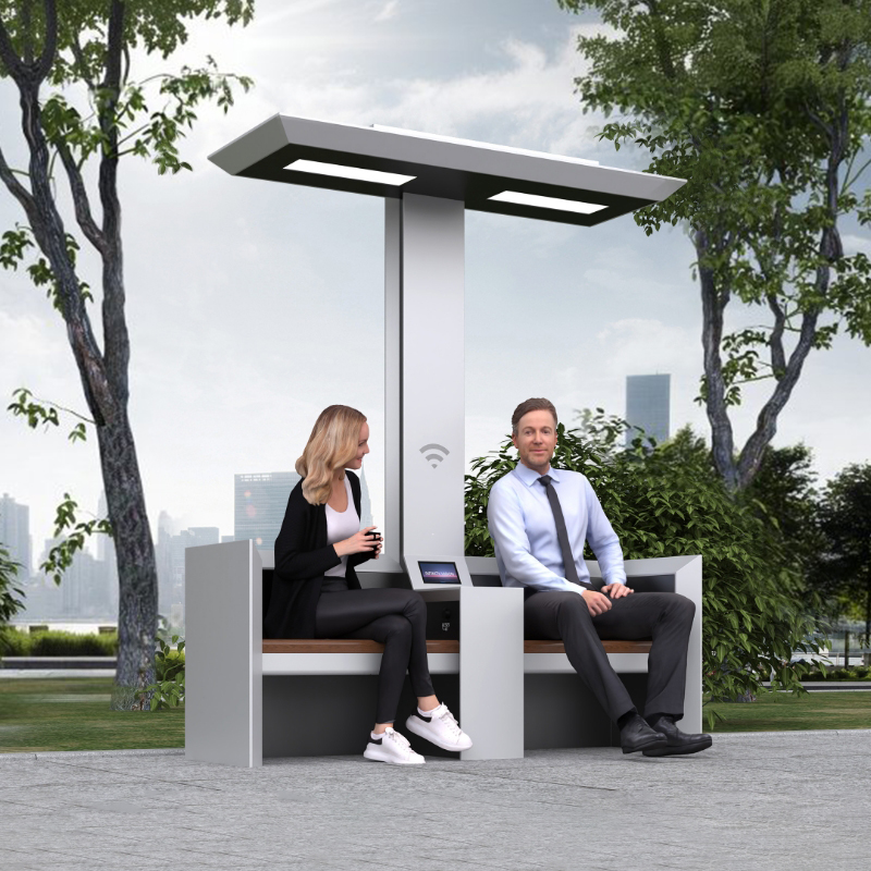 Modern Design Waiting Bus Solar Bench ZEMSO-ZY-0014