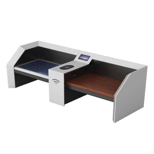 Eco-Friendly Solar Bench for Parks and Public Spaces ZEMSO-ZY-0004