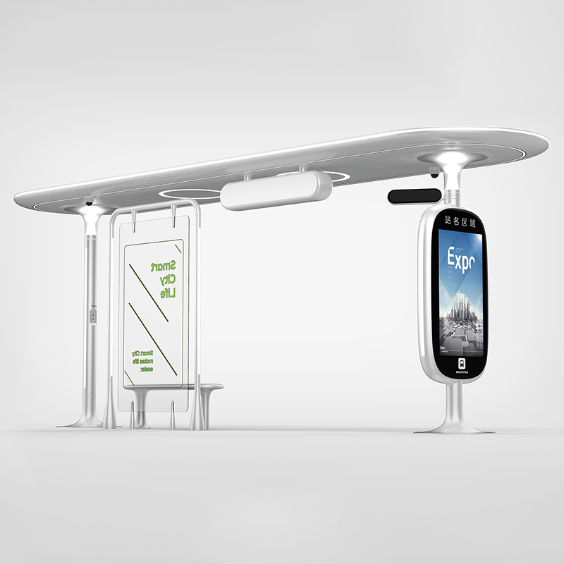 Stainless Steel Bus Stop Shelter-HCT-0102