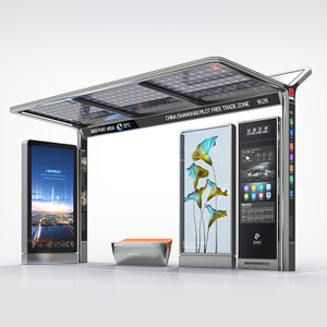  Metal Bus Stop Shelter-HCT-0128