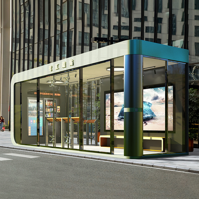 Customized Metal Bus Stop Shelter-HCT-0124