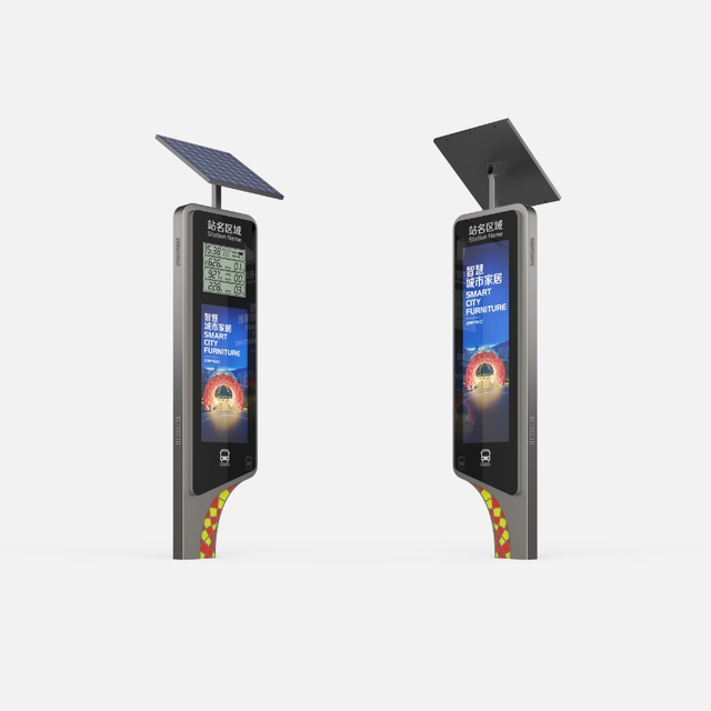Outdoor Solar Bus Stop Digital Display ZEMSO-DZZP-0006